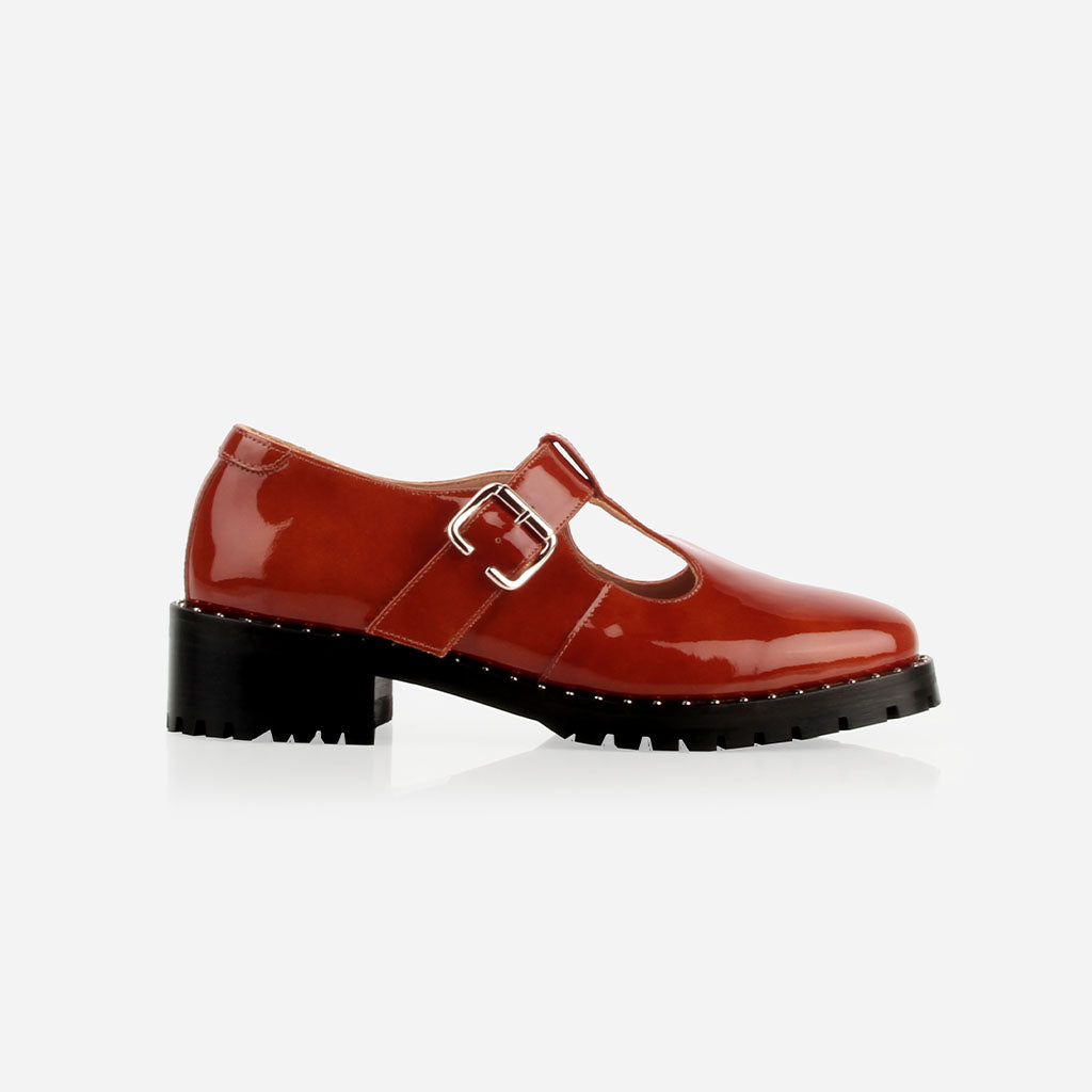 The Academy Mary Jane Riding Brown