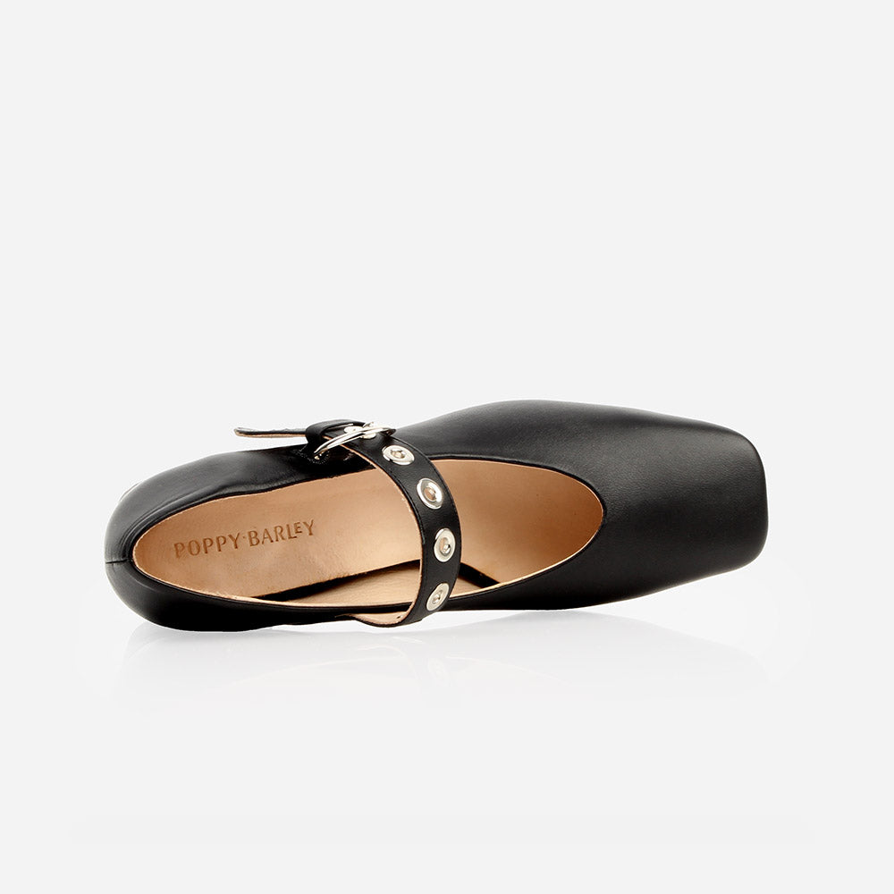 The BLVD Heeled Mary Jane Black