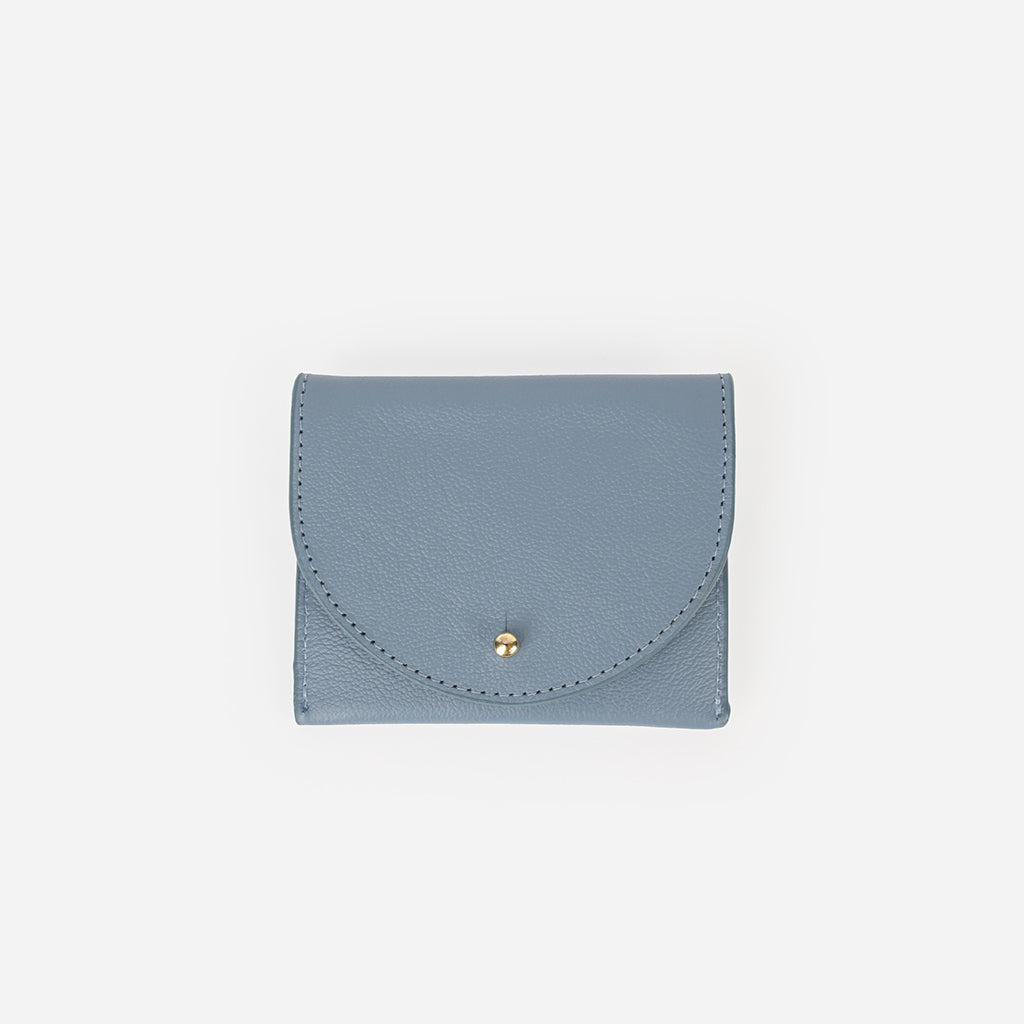 The Cardholder Faded Denim Micro Pebble