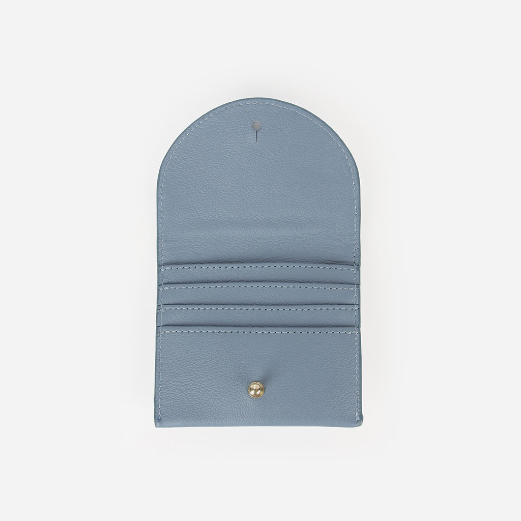 The Cardholder Faded Denim Micro Pebble