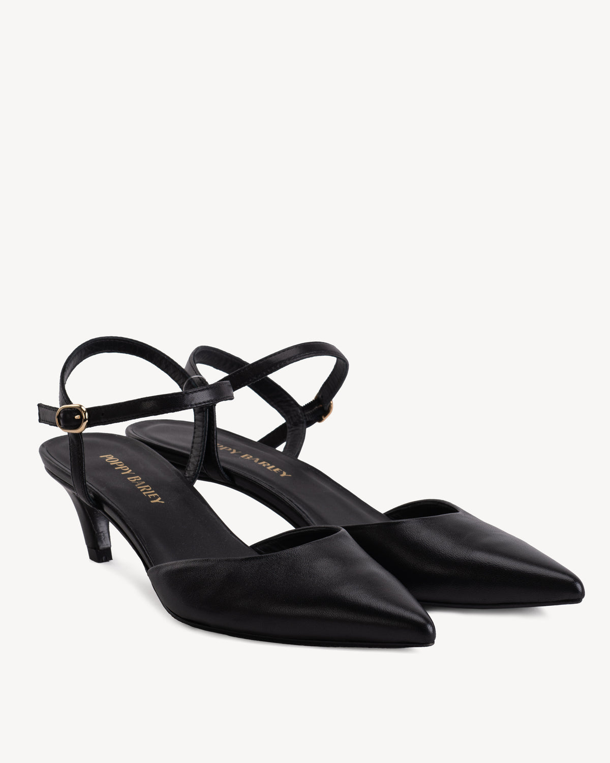 The Claire Kitten Heel Black