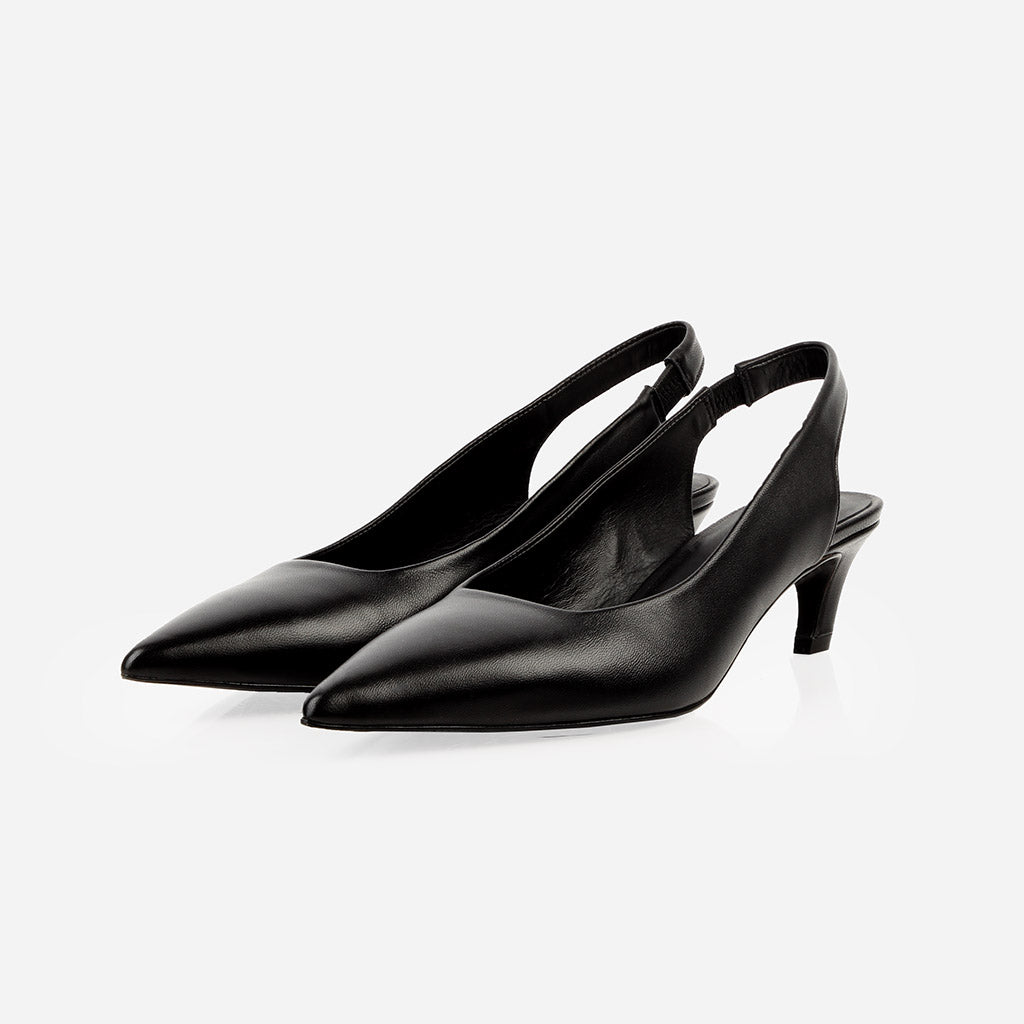 The Claire Slingback Black
