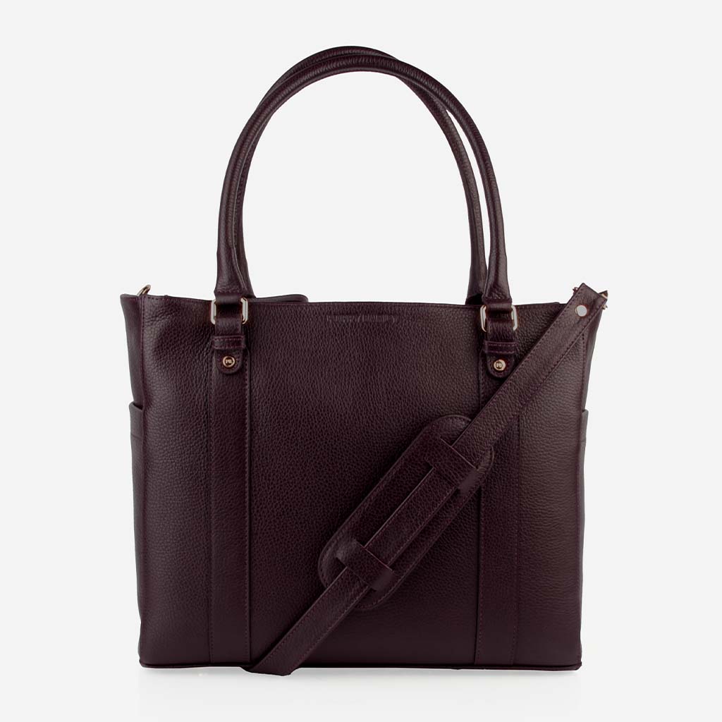 The Colleague Tote Plum