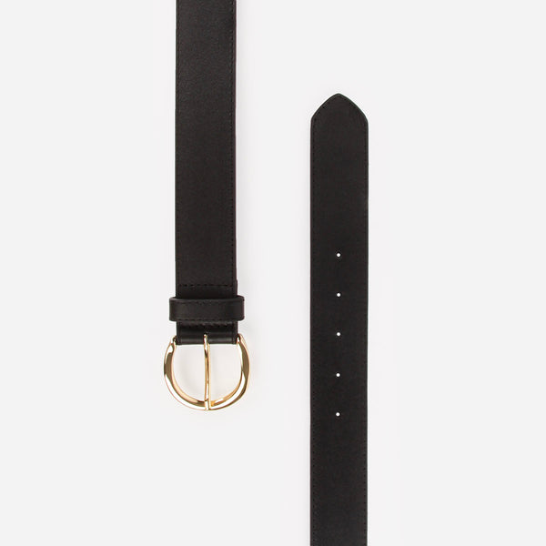 The Complement Belt Gold Black