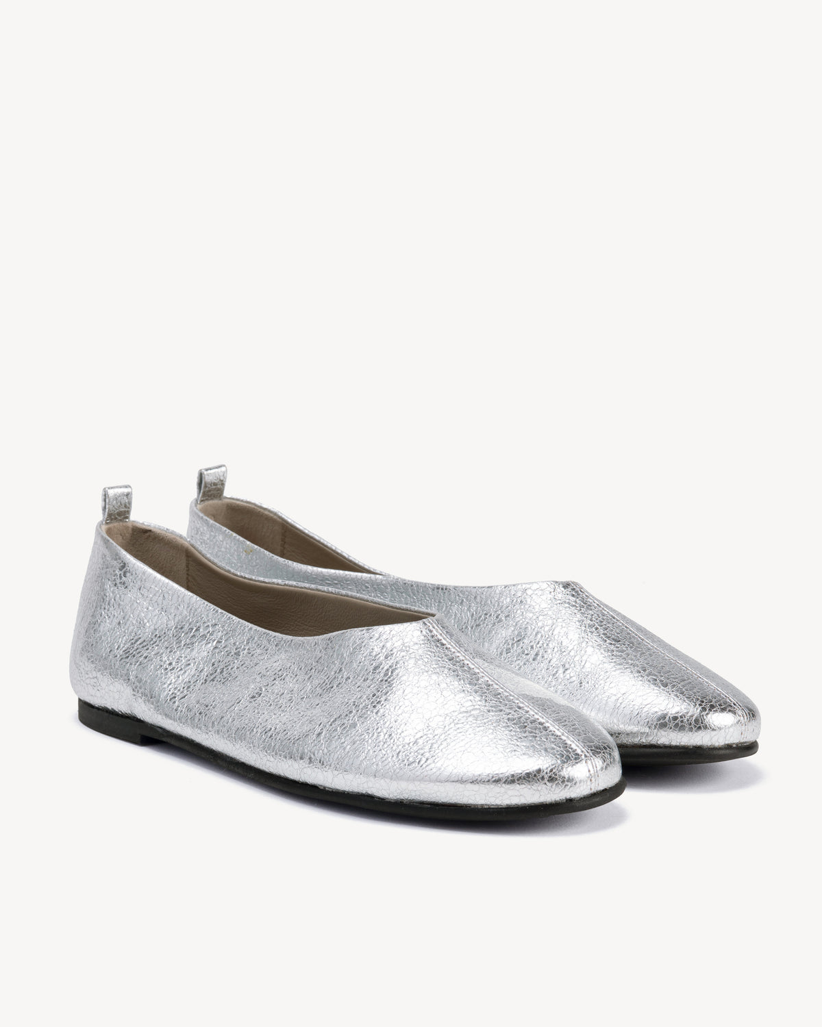 The Contemporary Ballet Flat Silver