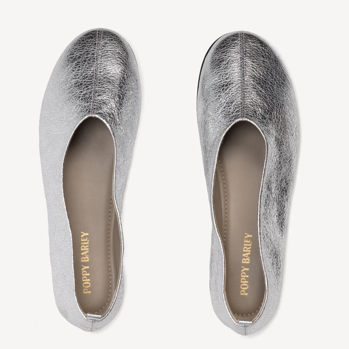 The Contemporary Ballet Flat Silver