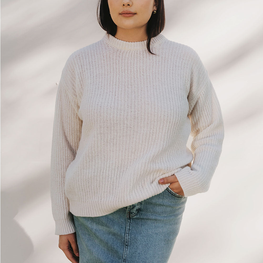 The Cove Crewneck Pearl