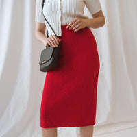 The Hamptons Skirt Poppy Red