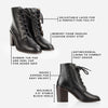 The High Street Lace-Up Boot Black
