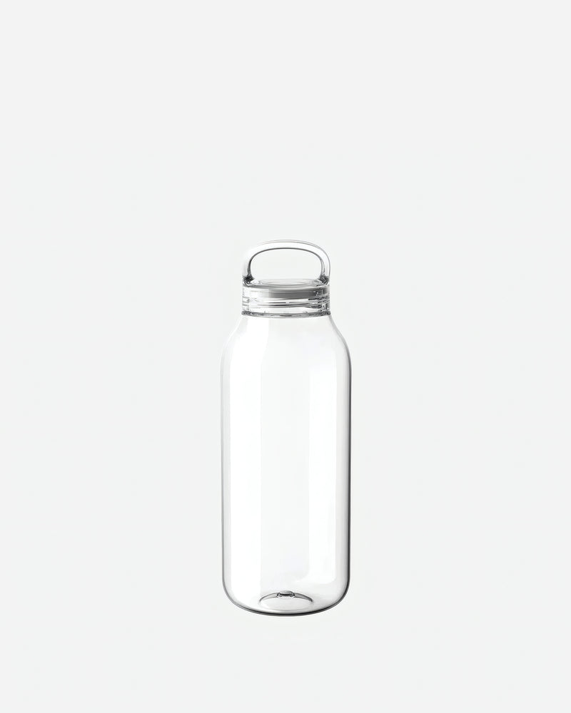 Front view of The Kinto Water Bottle Clear