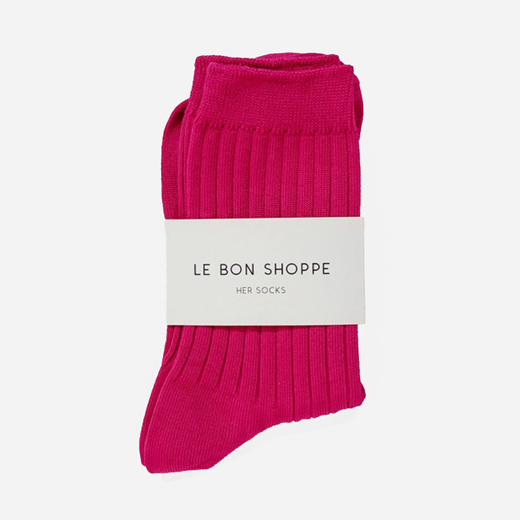 Le Bon Shoppe Her Socks Fuchsia