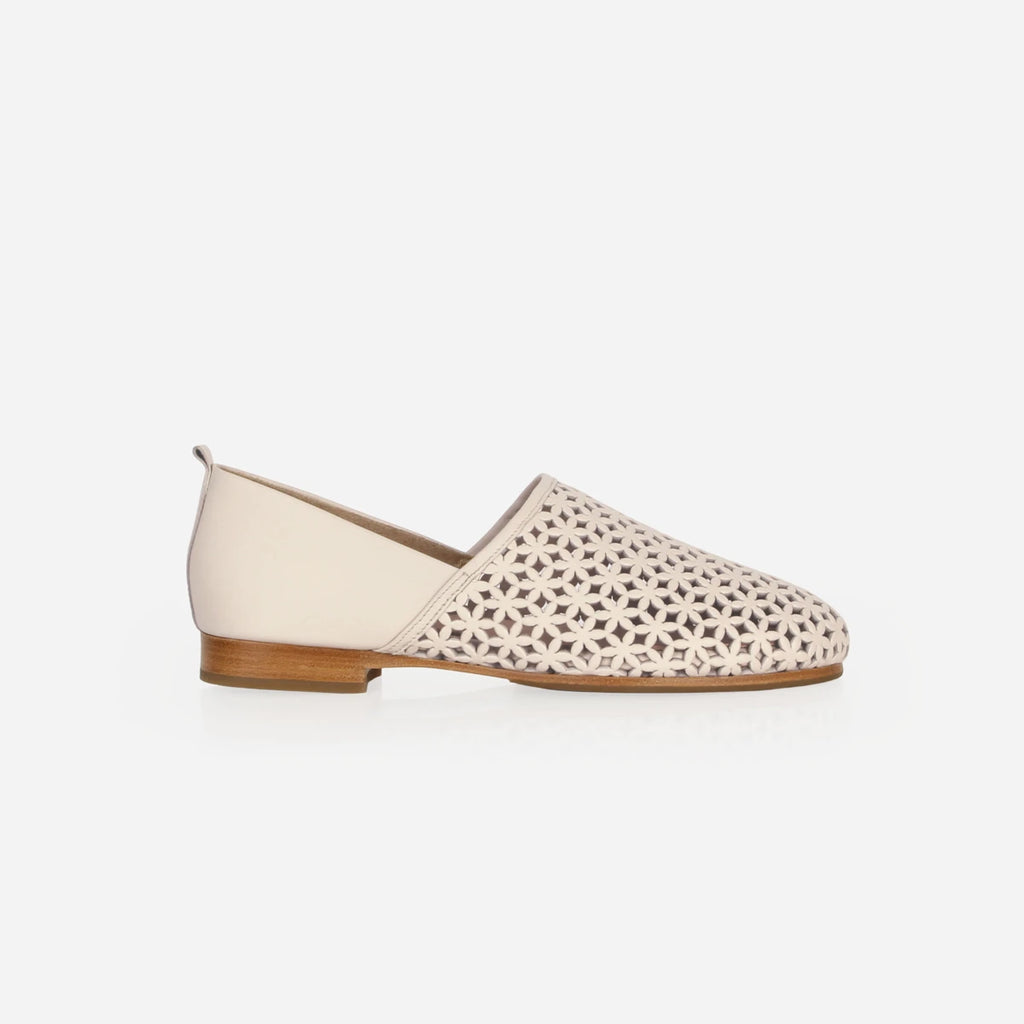 The At-Leisure Slip-On 2.0 Perforated Oat Milk