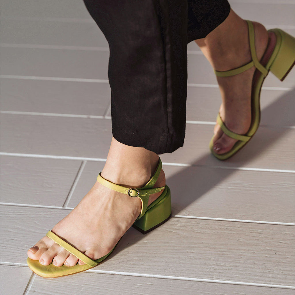 The Lindsay Heeled Sandal Citrus