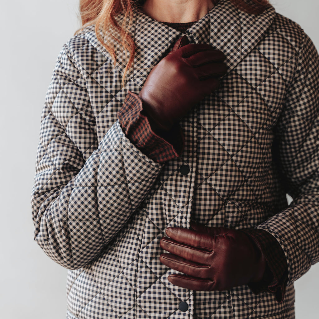 The Sleek Leather Glove Chocolate