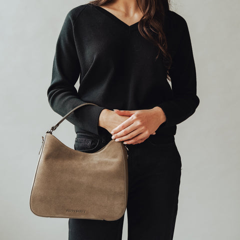 The Sixteenth Tote Truffle Suede