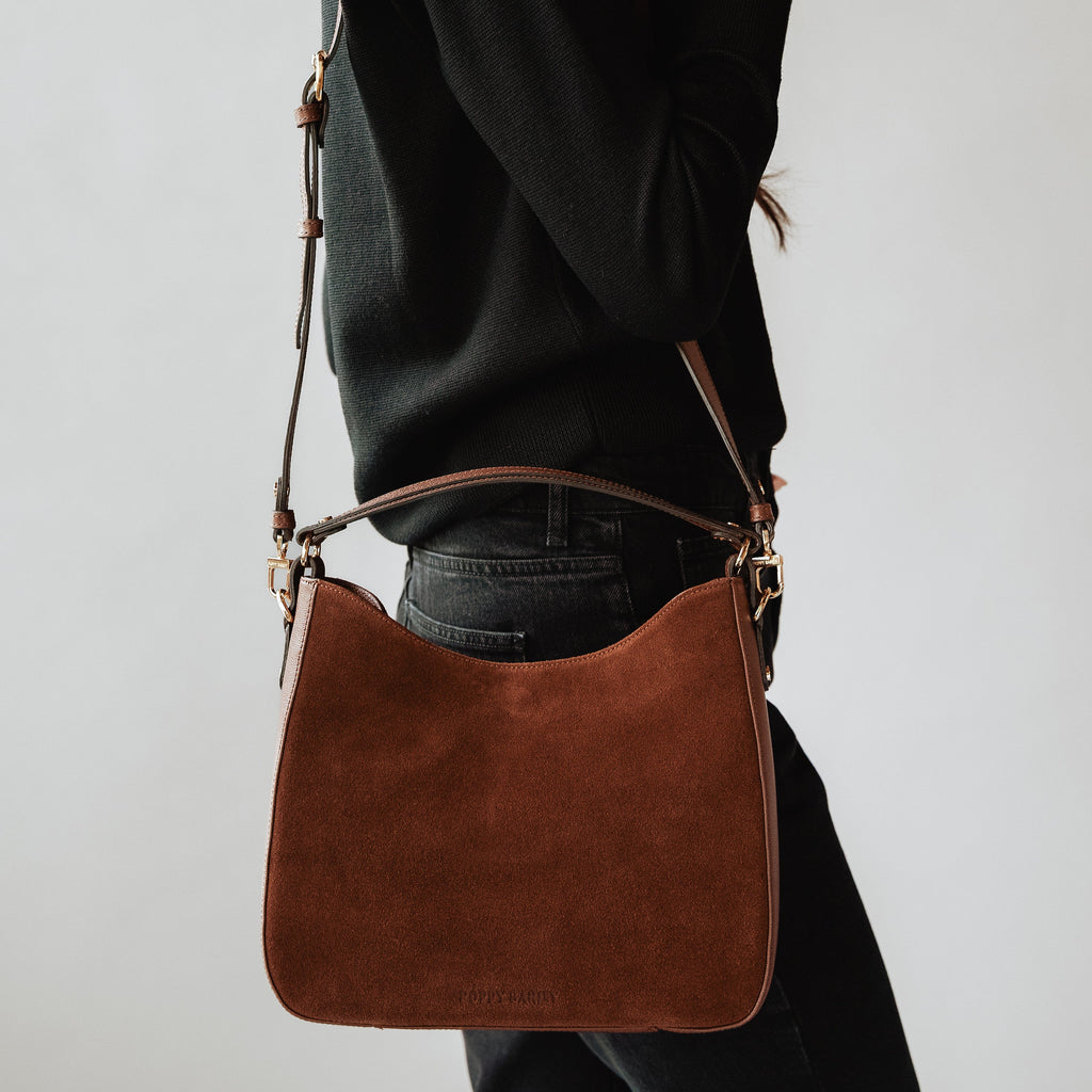 The Sixteenth Tote French Press Suede