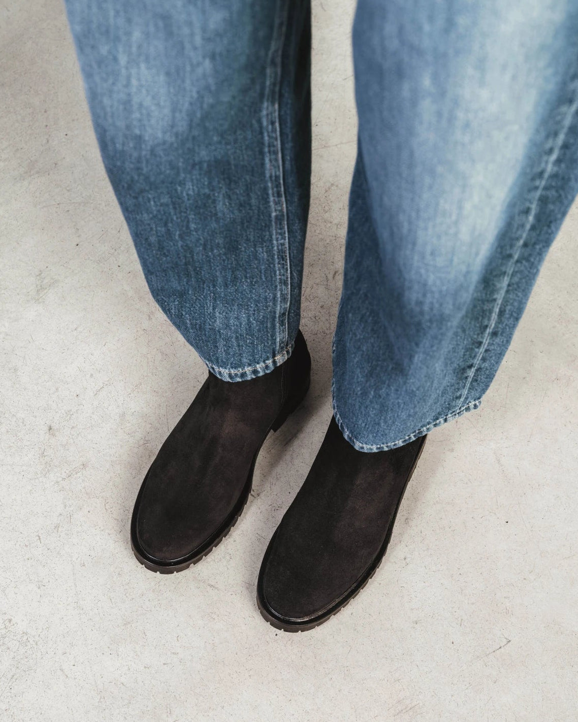 The Trestle Boot Black Water Resistant Suede