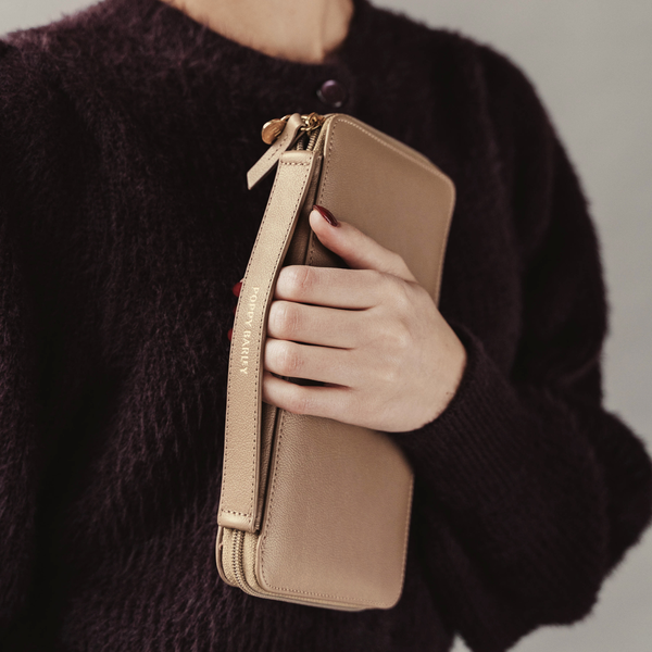 ひろひー　ロングウォレット 3層タイプ　カードポケット4つ　糸ベージュ ケイトスペードニューヨーク kate spade new york 2つ折り財布 レナ