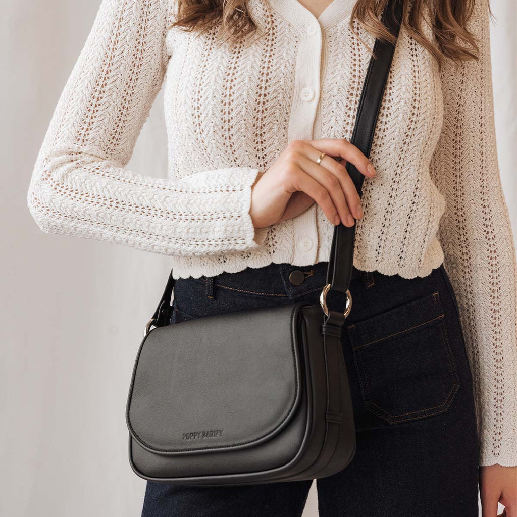 The PLNT Refined Saddle Bag Black