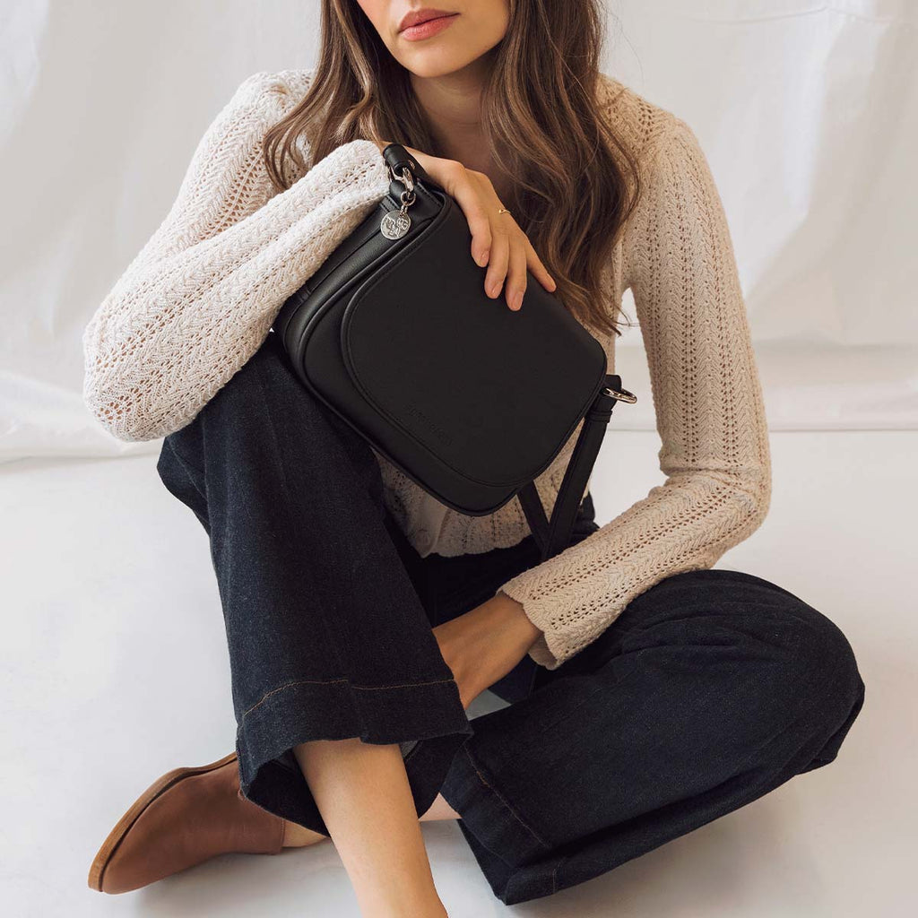 The PLNT Refined Saddle Bag Black