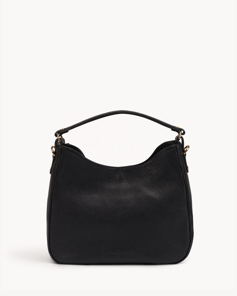 The Sixteenth Tote Black in leather