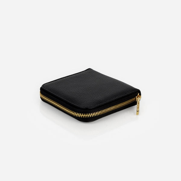 The Small Zip Around Wallet 2.0 Black – Poppy Barley