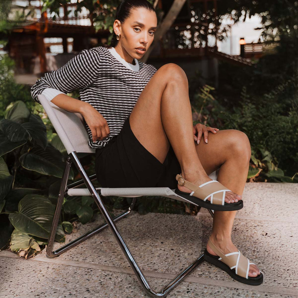 The Sunday Sandal Latte & Panna Cotta