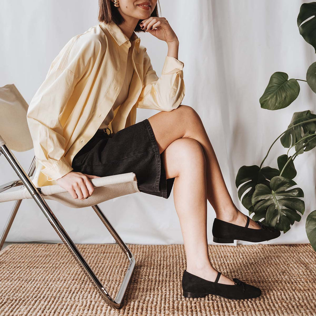 The Tendu Ballet Flat Black