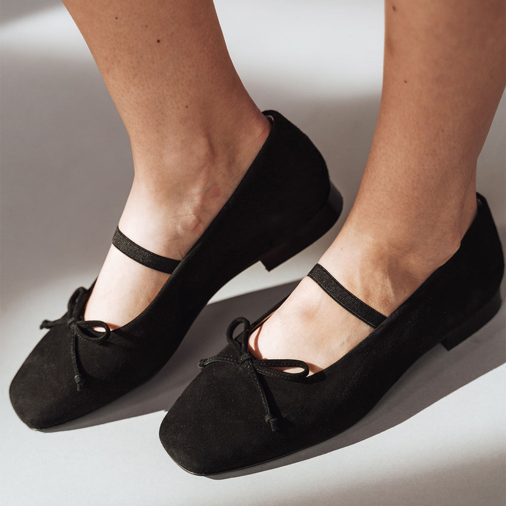The Tendu Ballet Flat Black