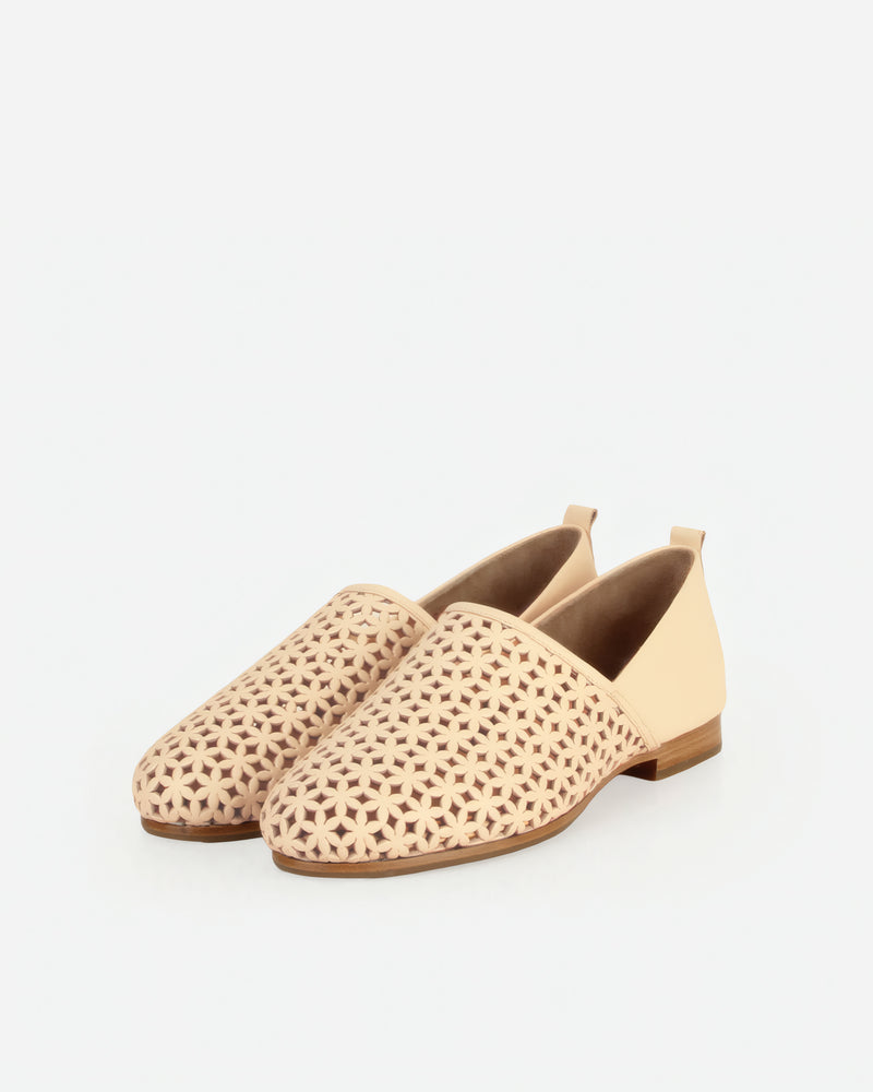The At-Leisure Slip-On 2.0 Perforated Oat Milk