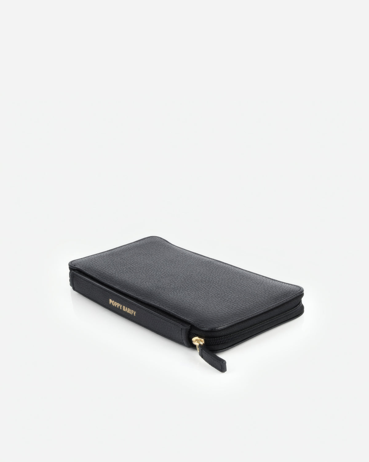 The Four Person Family Passport Holder Black Micro Pebble