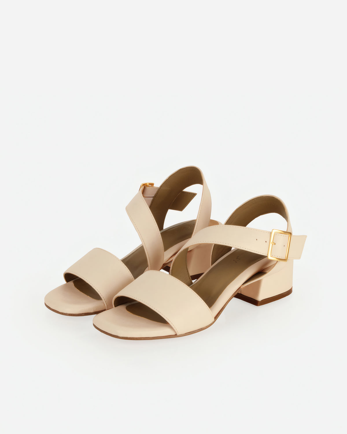 The Soirée Heeled Sandal Oat Milk