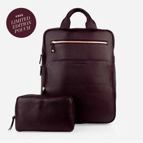 The Refined Backpack Plum