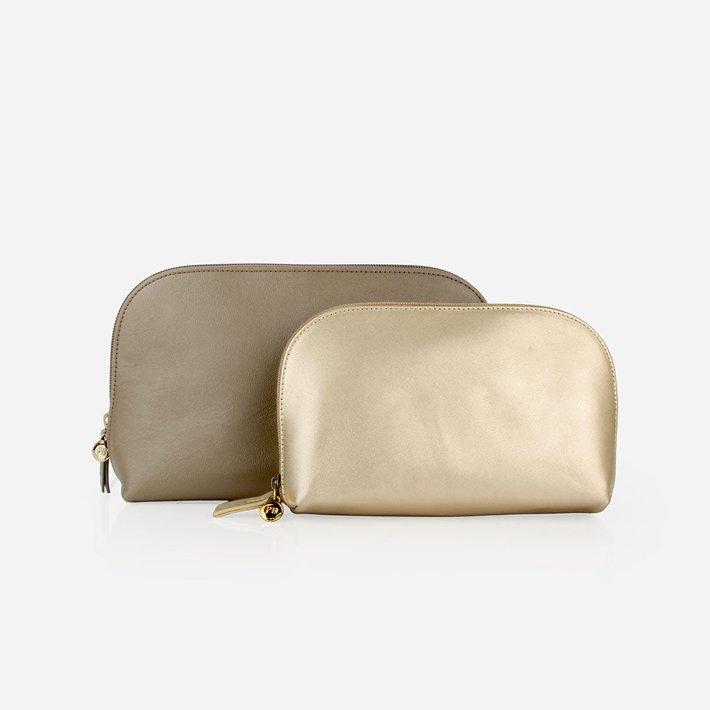 The Universal Pouch Set Truffle & Champagne
