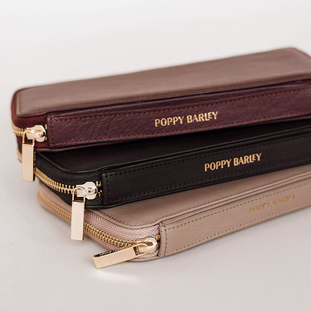 The My Whole Life Wallet Aubergine Pebble