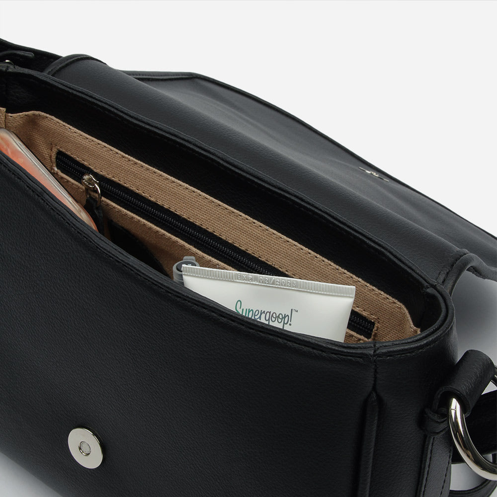 The PLNT Refined Saddle Bag Black