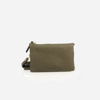 The 3-in-1 Wristlet Olive Pebble