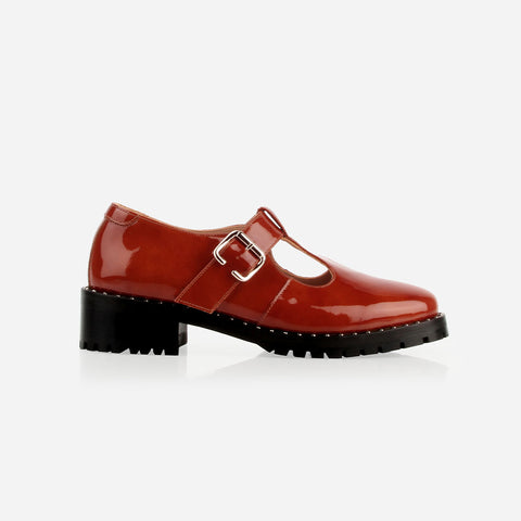 The Academy Mary Jane Riding Brown