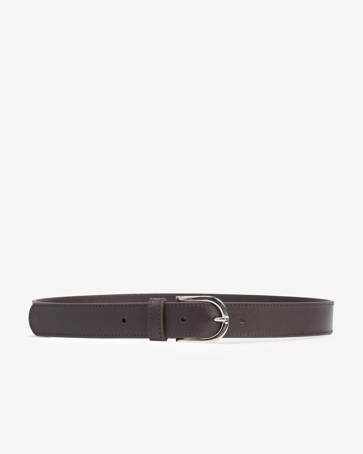 The Accent Belt Cocoa Plum and Silver