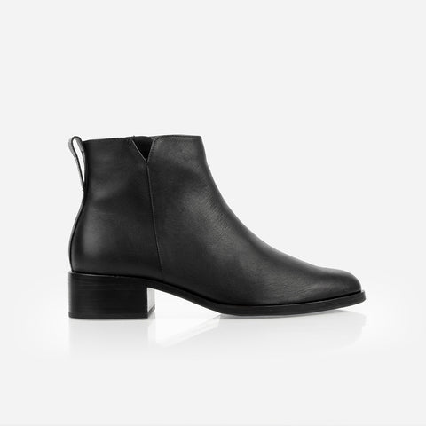 Black over ankle boots best sale