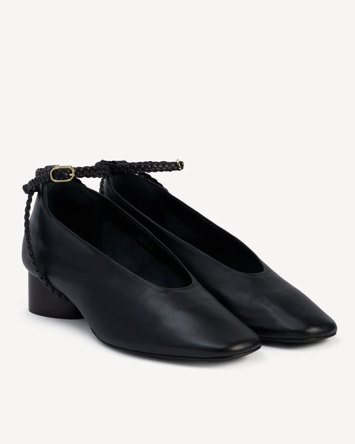 The Alma Anklet Pump Black