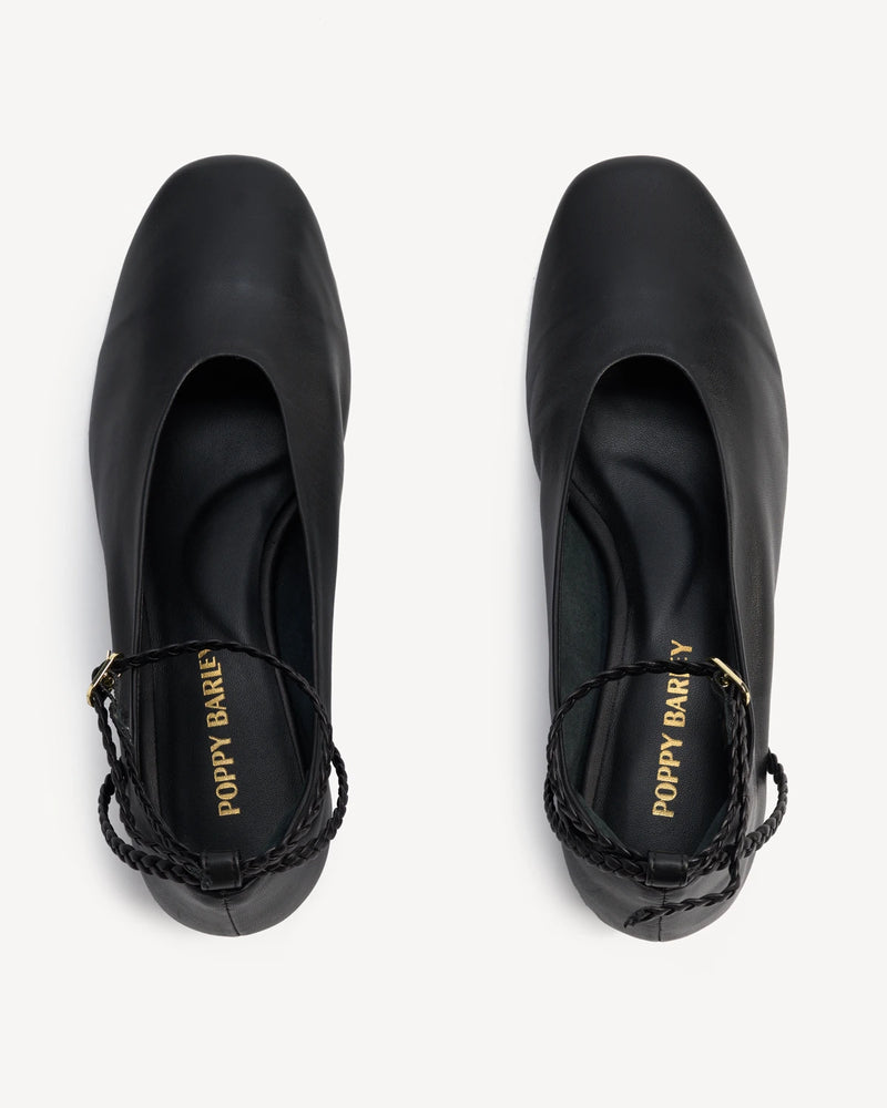 The Alma Anklet Pump Black