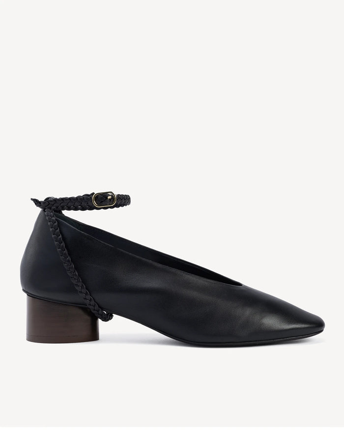 The Alma Anklet Pump Black