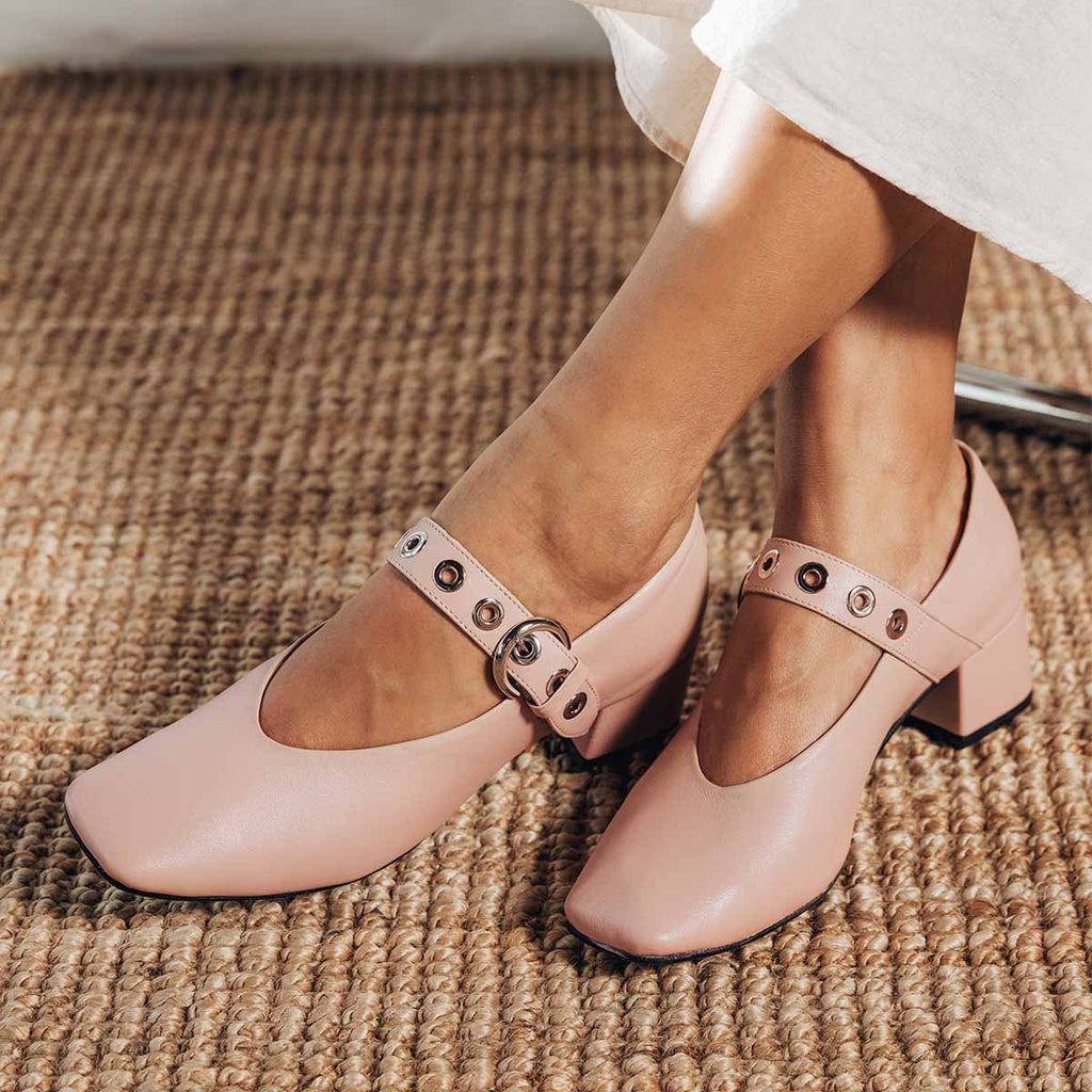 The BLVD Heeled Mary Jane Blush