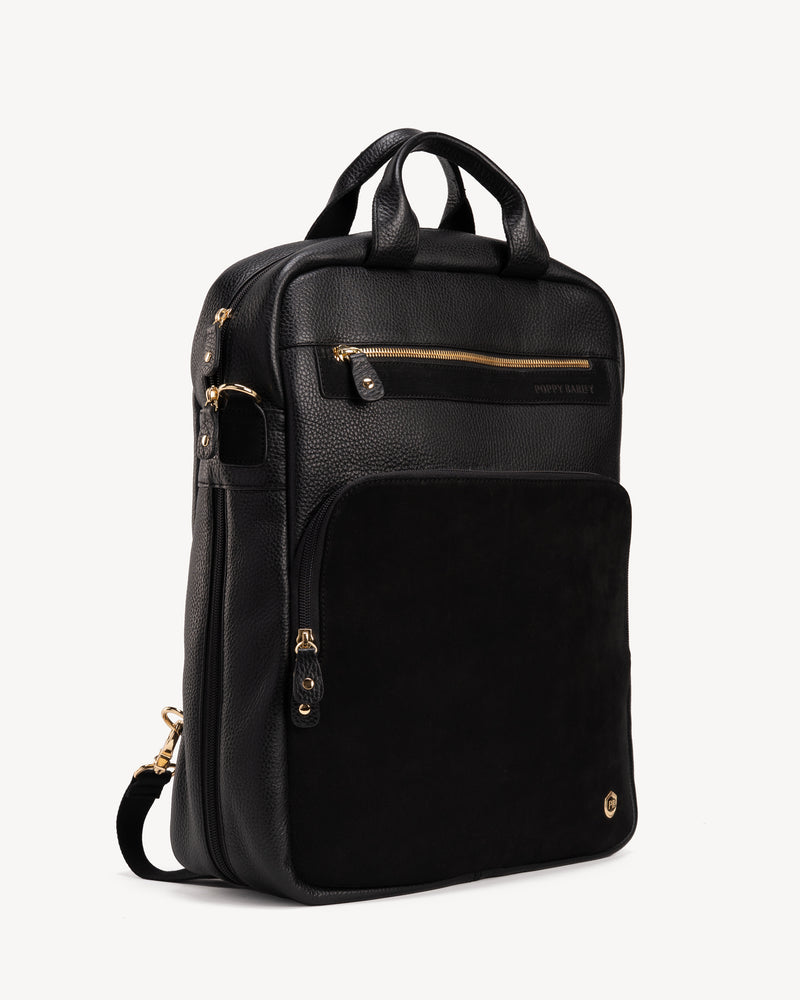 The Backpack Black / Black Nubuck