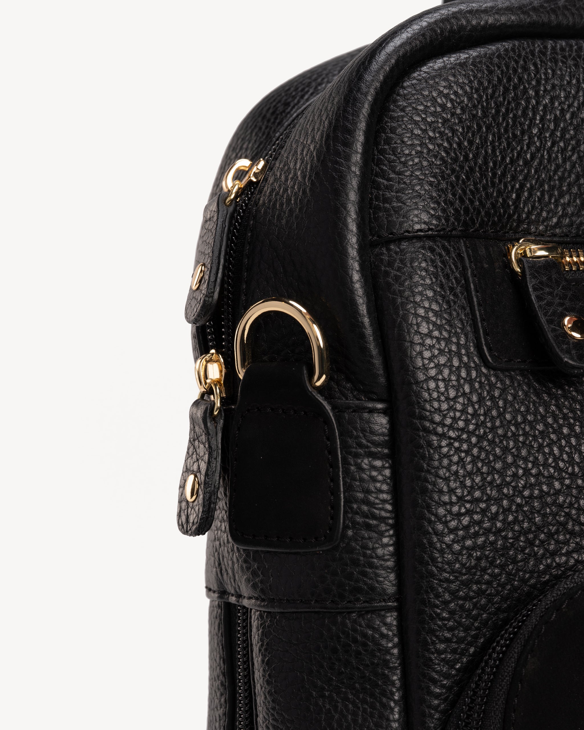 Backpack Black / Black Nubuck | Leather Backpack – Poppy Barley