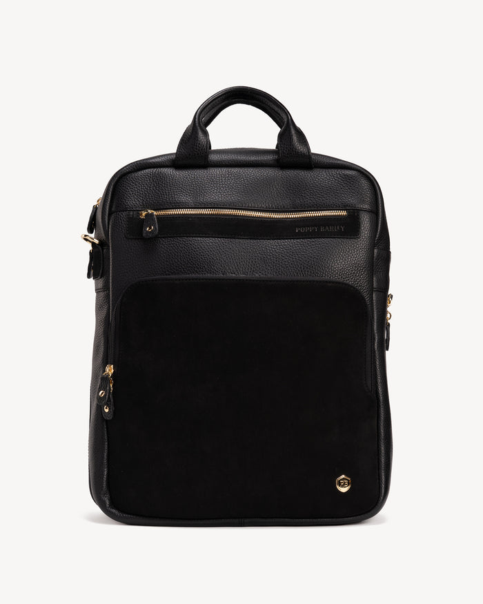 The Backpack Black / Black Nubuck