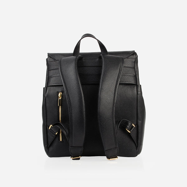 The Beyond Backpack Black | Leather Backpack | Poppy Barley