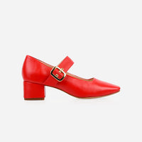 The Buckle-Up Mary Jane Poppy Red