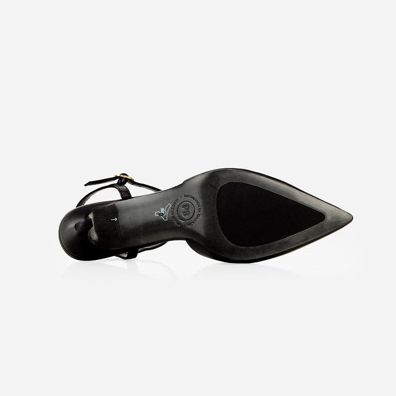 The Claire Slingback Taupe Snake